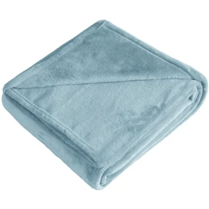 Плед First 140x200 см микрофибра цвет голубой