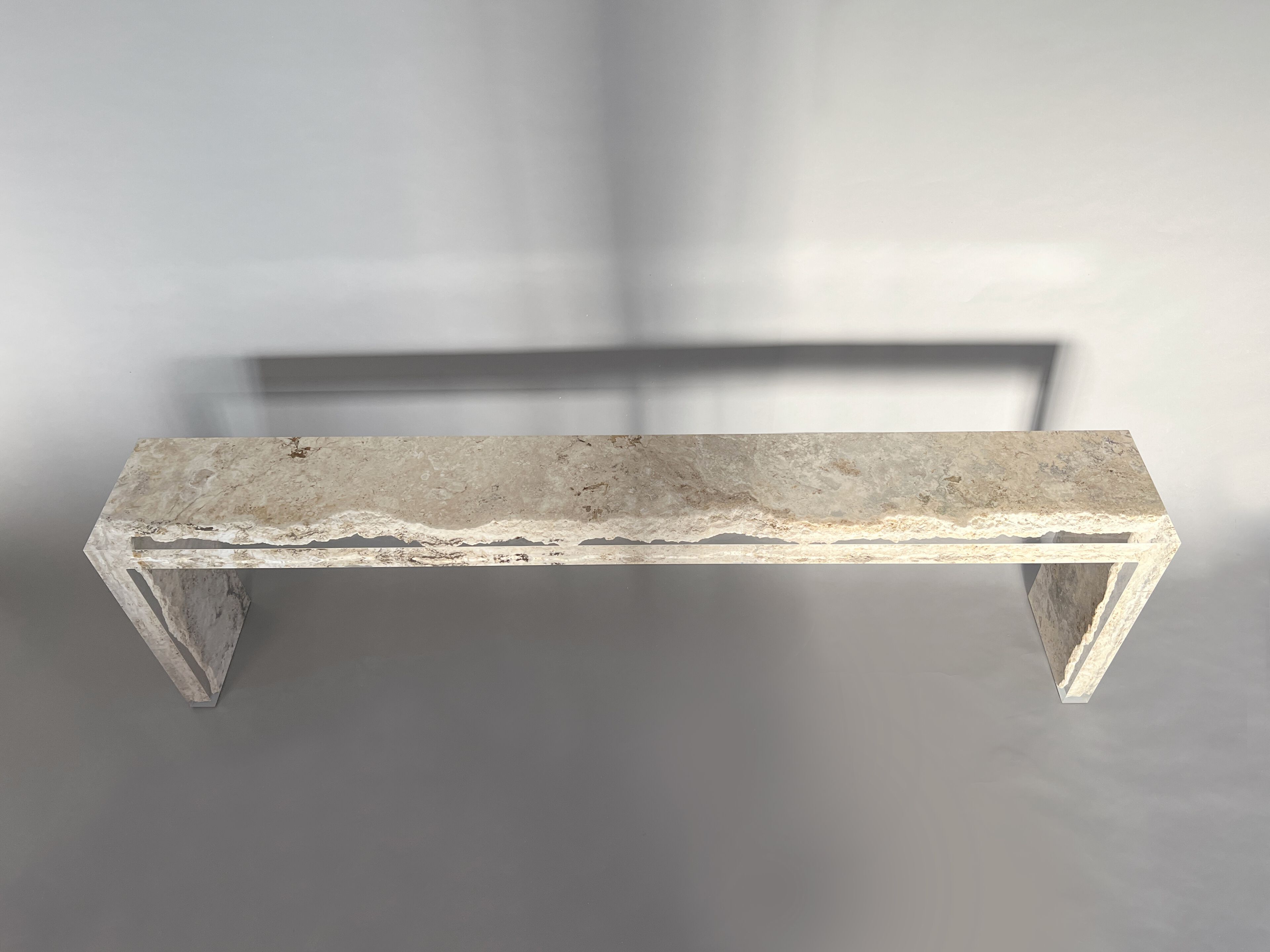 Прямоугольная консоль из травертина от Rapolano alcarol Bedrock ARCH-00045116 - Вид №2