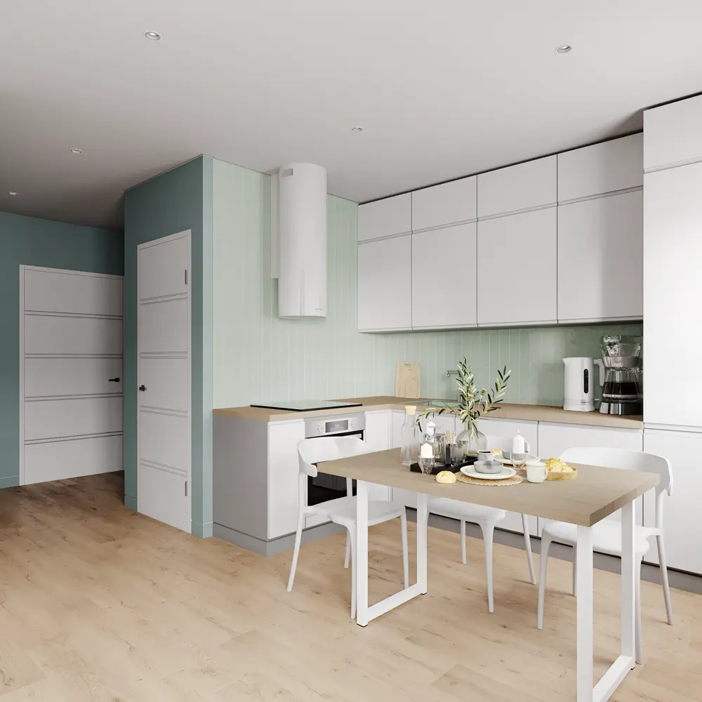 Фасад кухонного шкафа Токио 59.7x102.1 см KONSENSA ЛДСП цвет белый STLM-2149433 - Вид №5