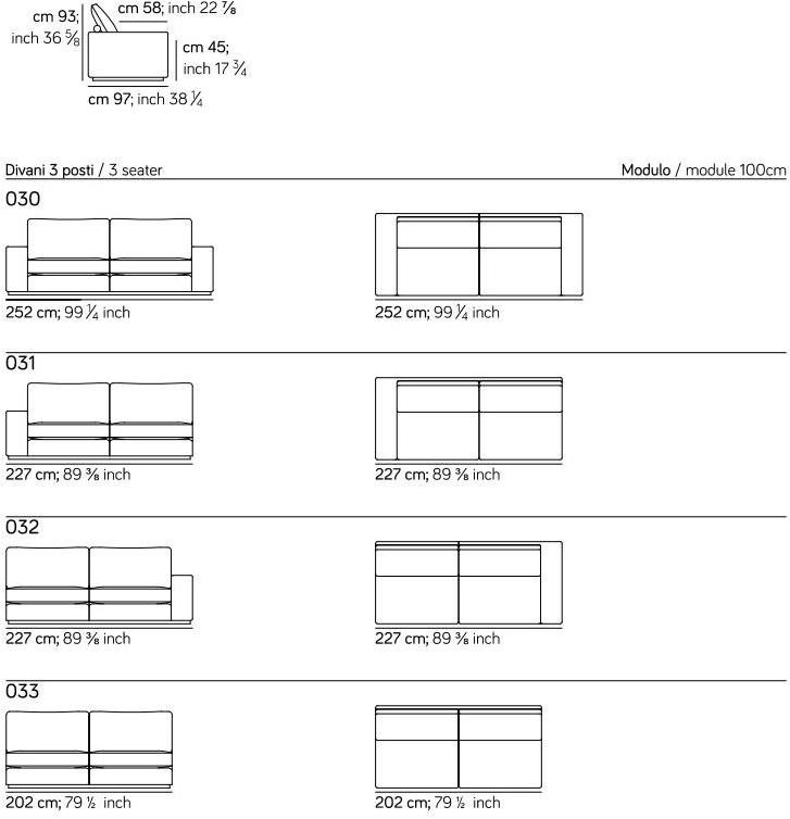 AMURA 3-х местный кожаный диван Murray Am022.060 - Вид №13