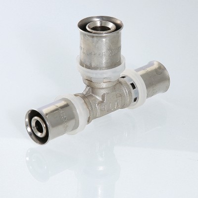 VTm.231.N.322032 Пресс-фитинг – тройник Valtec 32 х 20 х 32 мм  - Вид №7