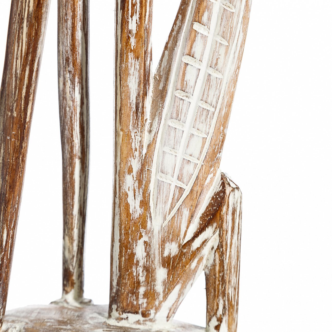 Фигурка деревянная бежевая 80 см "Цапля" TO4ROOMS  00-3839523 Бежевый  - Вид №5