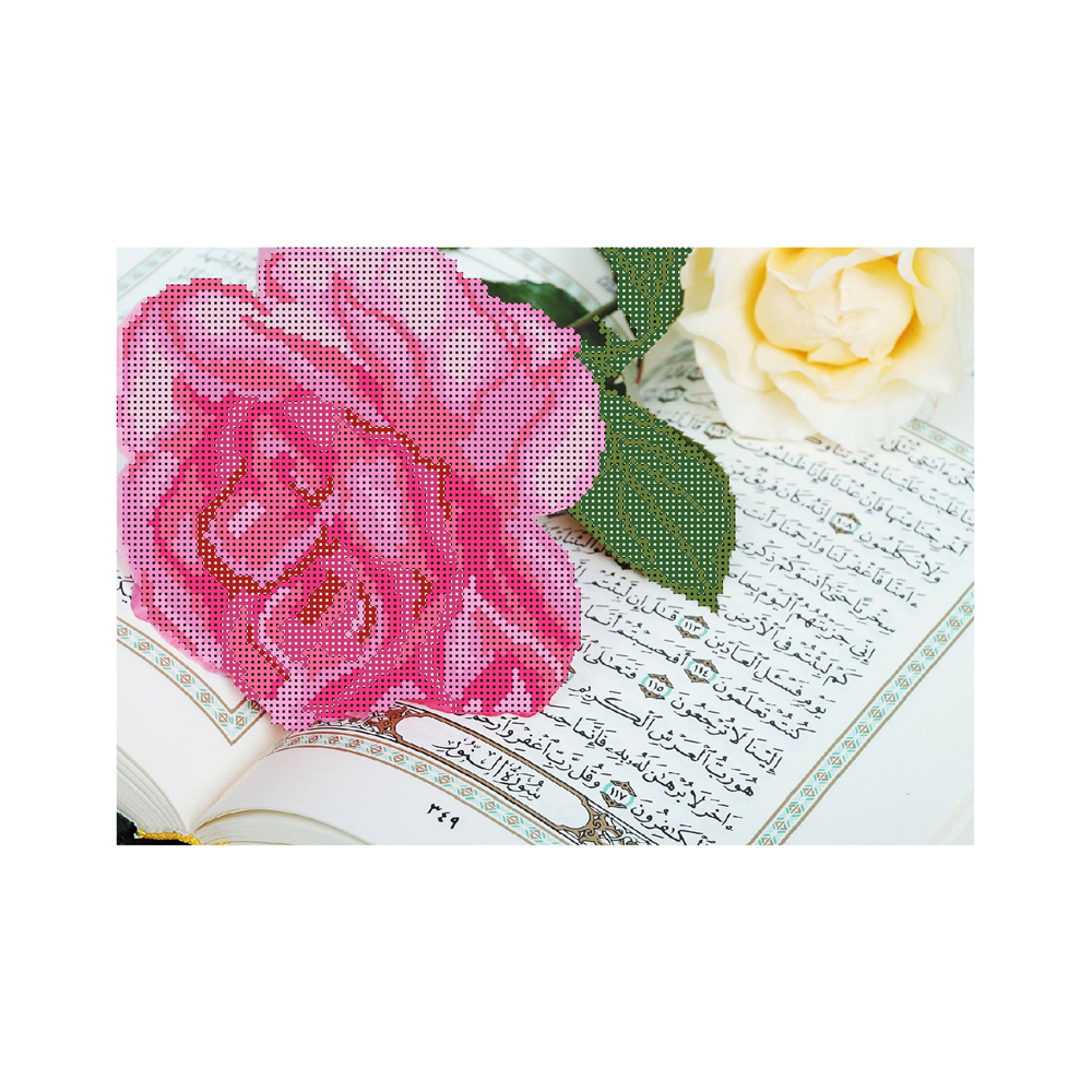 4204 Канва/ткань с рисунком Рисунок на шелке 28 см х 34 см "Священное Писание" Матренин посад 