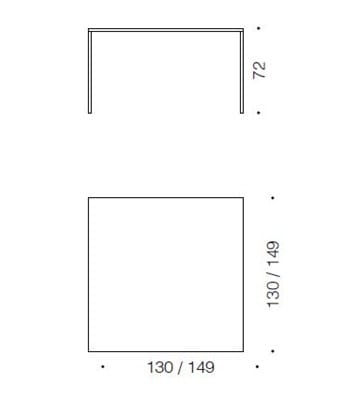 Квадратный стол Desalto 25 ARCH-00070864 - Вид №4