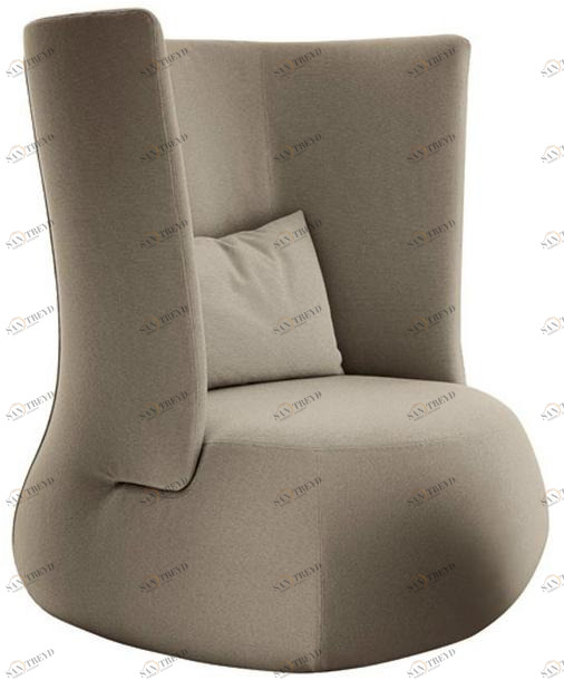 B&B Italia Мягкое кресло из ткани с высокой спинкой Fat sofa sun-id-1463122