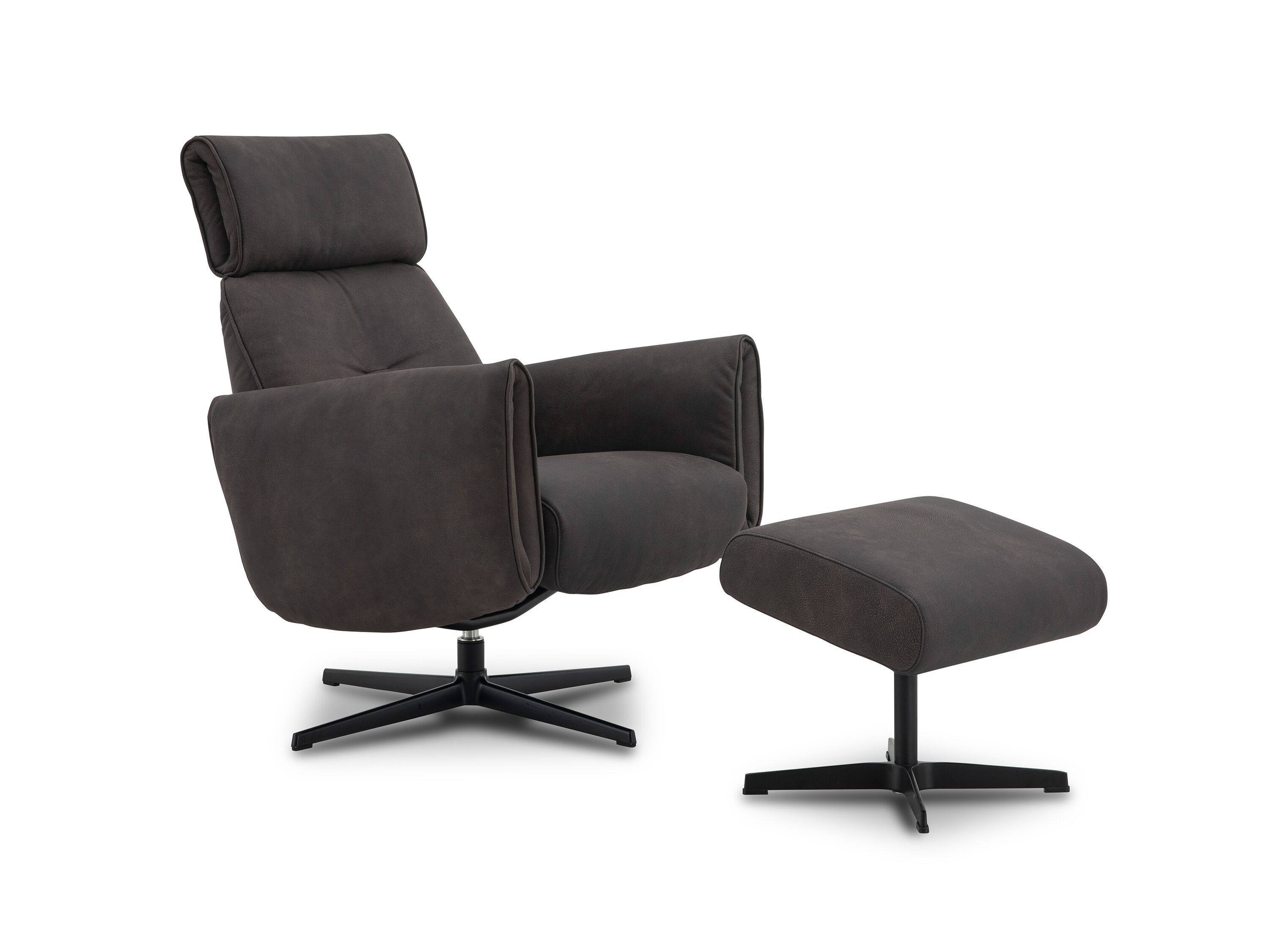 Кожаное вращающееся кресло CAMPO DE' FIORI YVES ARCH-00136357