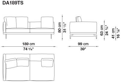 B&B Italia 3-х местный тканевый диван Dock sun-id-1376507 - Вид №113