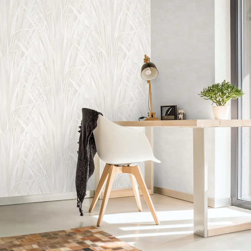 Обои флизелиновые Victoria Stenova Pampas белые 1.06 м VS283491 STLM-2064186 - Вид №3