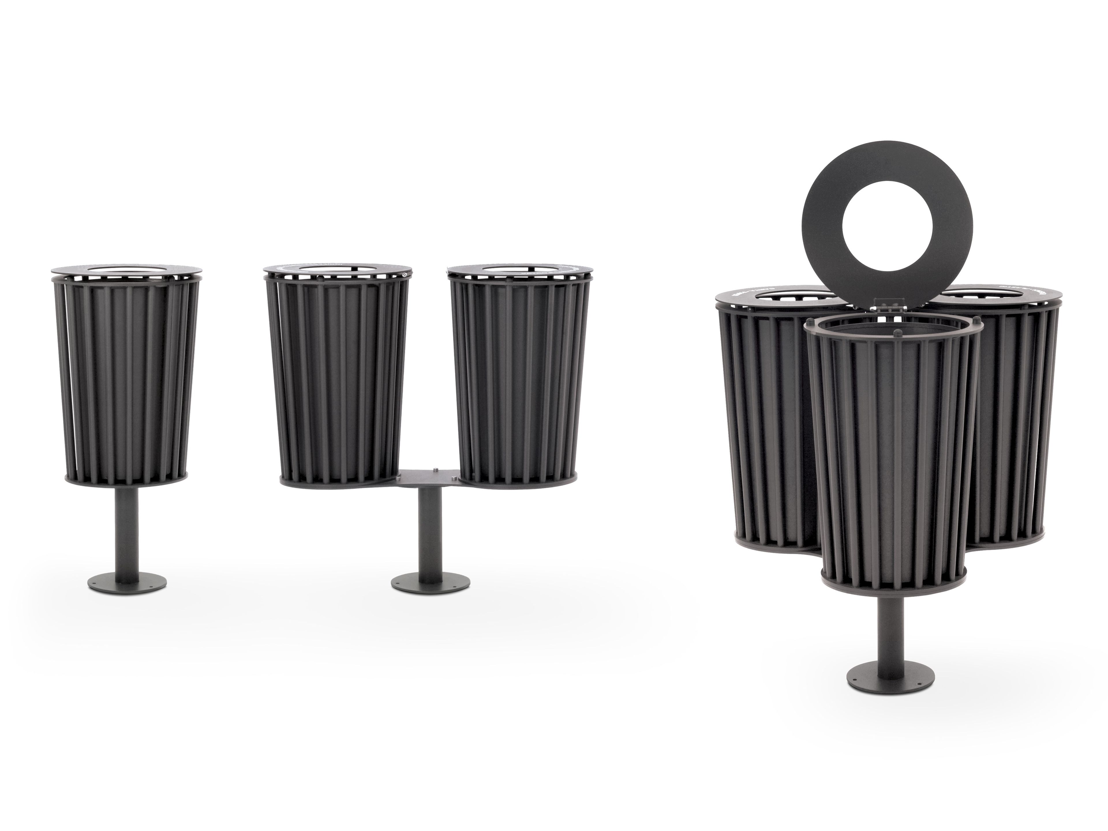 Наружная металлическая стойка для мусора с крышкой Urbantime Zeroиндексы.015 ARCH-00122894