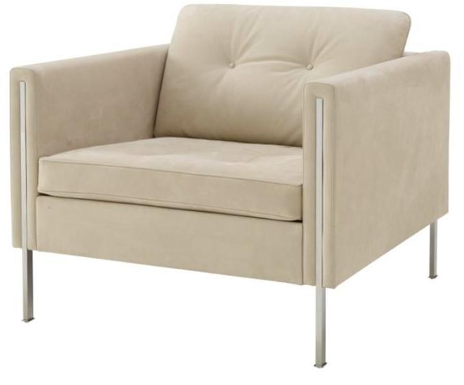 Ligne Roset Кресло из ткани с подлокотниками Andy 13300100 - Вид №1
