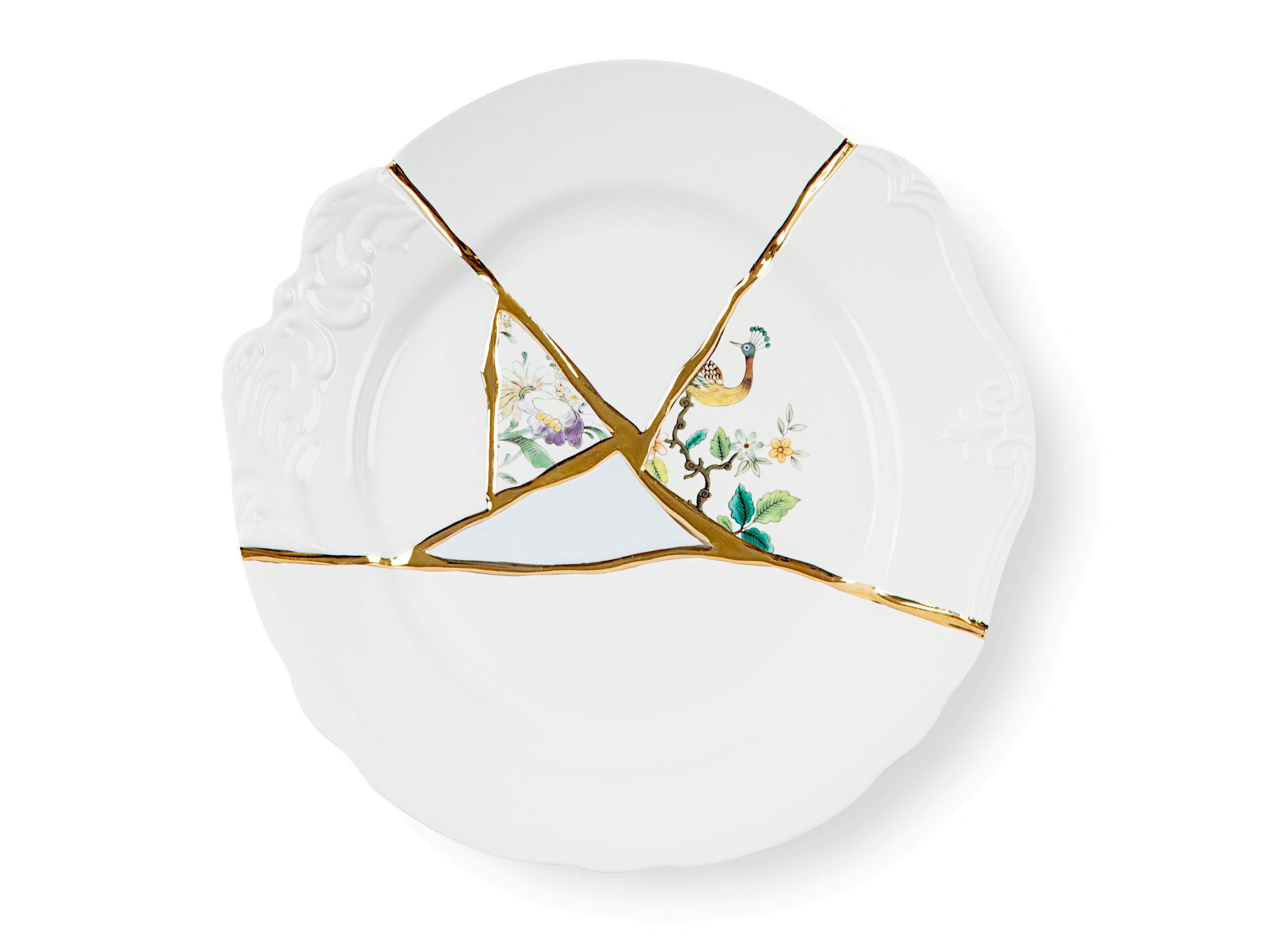 Фарфоровая плоская тарелка Seletti Kintsugi ARCH-00091559