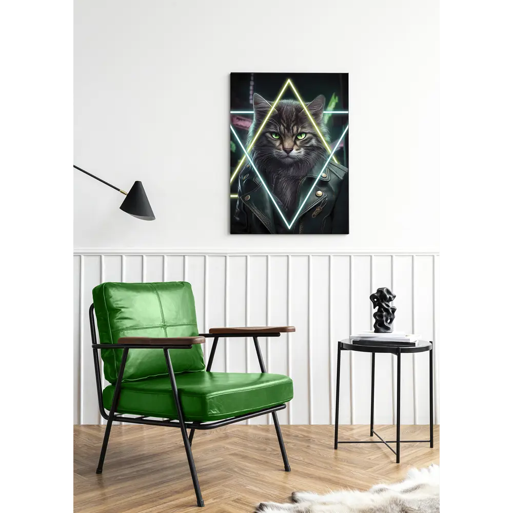 Картина Неоновый кот 2 50x70 FBRUSH STLM-2172175 - Вид №1
