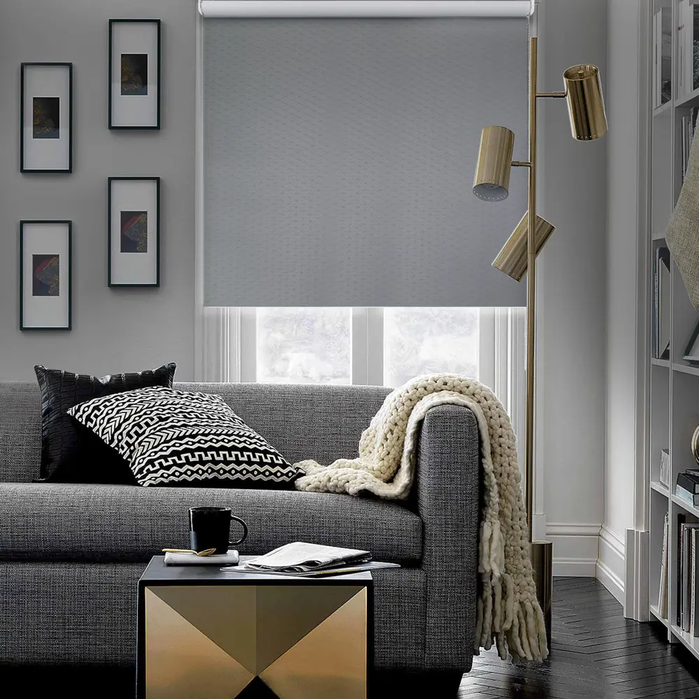 Штора рулонная блэкаут Ромб 120x175 см серая ЭСКАР STLM-2171573 - Вид №3