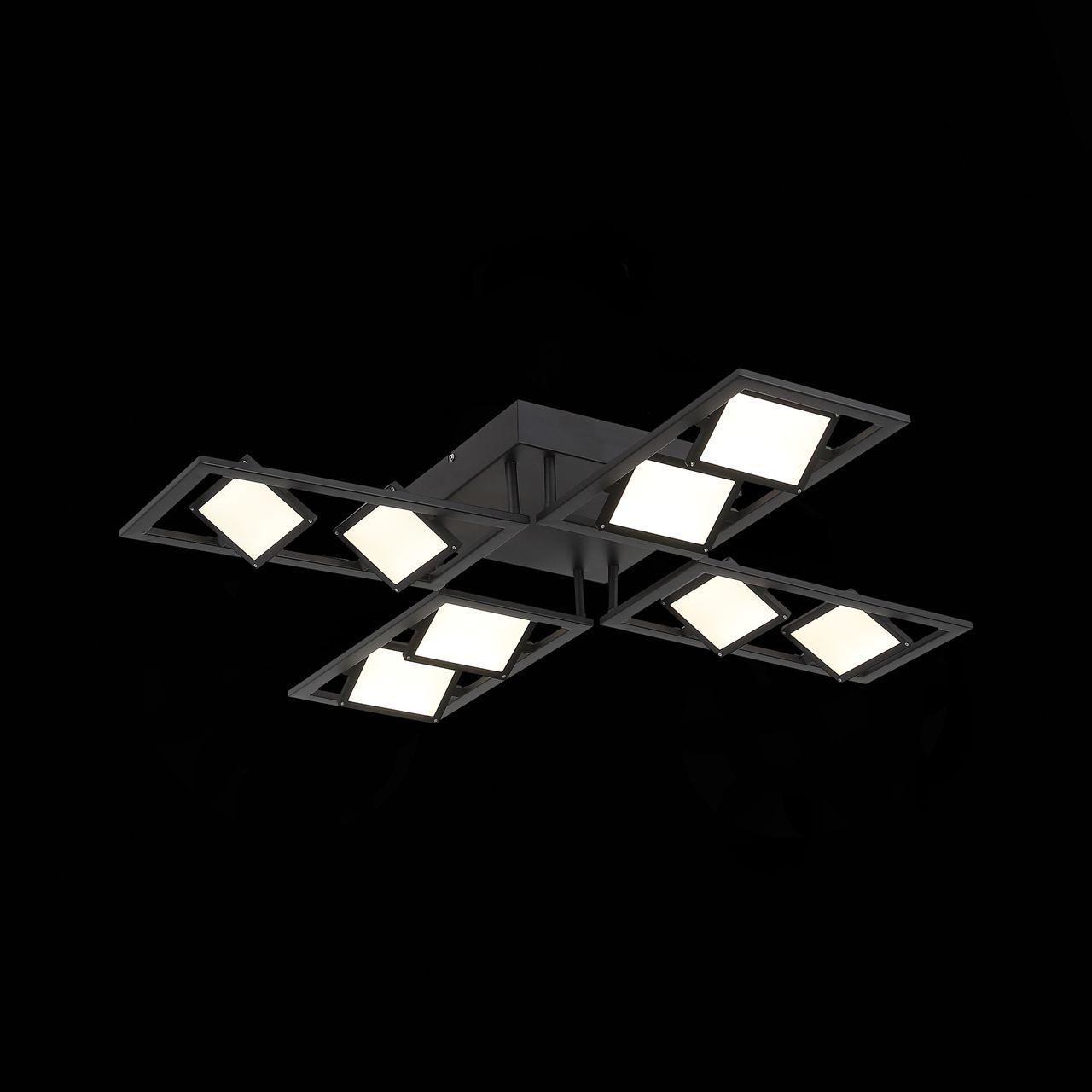 Потолочный светодиодный светильник ST Luce Elicano SL842.402.08 ST LUCE ДИЗАЙНЕРСКИЕ, ELICANO 276772 Черный  - Вид №2