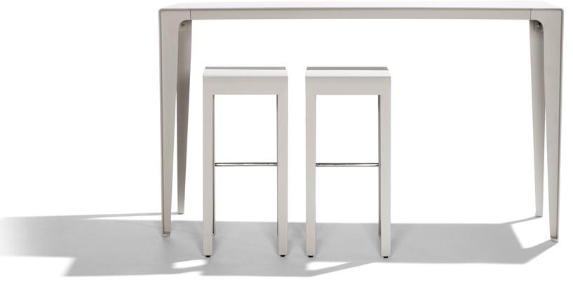 TRIBÙ Прямоугольный алюминиевый высокий стол Mirthe 07416 - Вид №1