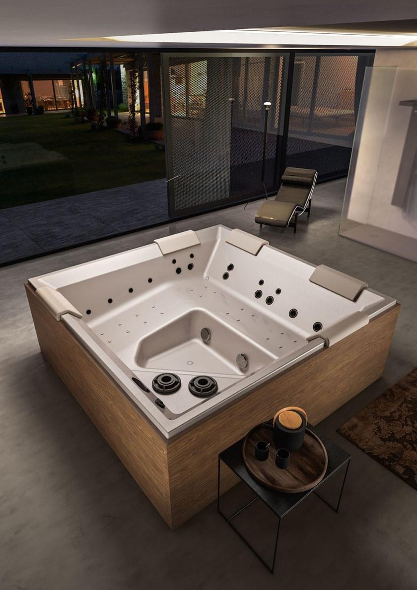 Albatros Квадратный мини-бассейн с гидромассажем на 5 мест Thea 04th18pn - Вид №2