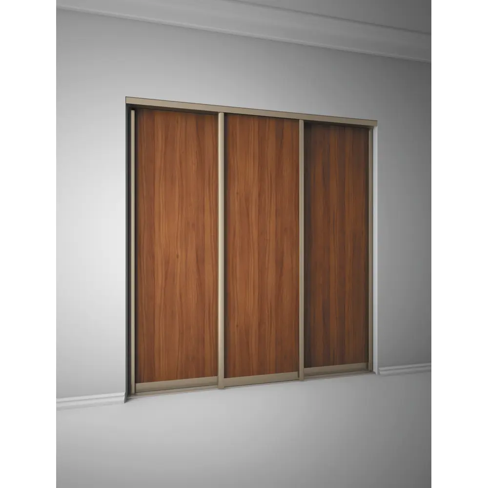 Дверь-купе Spaceo 2555x804 мм высота проема 2600 мм ЛДСП цвет орех антик/шампань Spaceo home STLM-2111702 - Вид №3