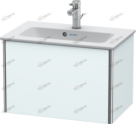 XS406500909 Тумбочка подвесная компакт XSquare #XS4065 610 x 388 мм Светло-голубой матовый декор Duravit