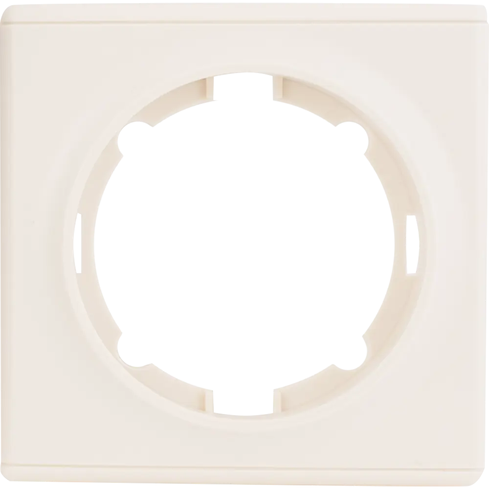 82126999 Рамка для розеток и выключателей Onekey Florence 1 пост, цвет бежевый STLM-0019884