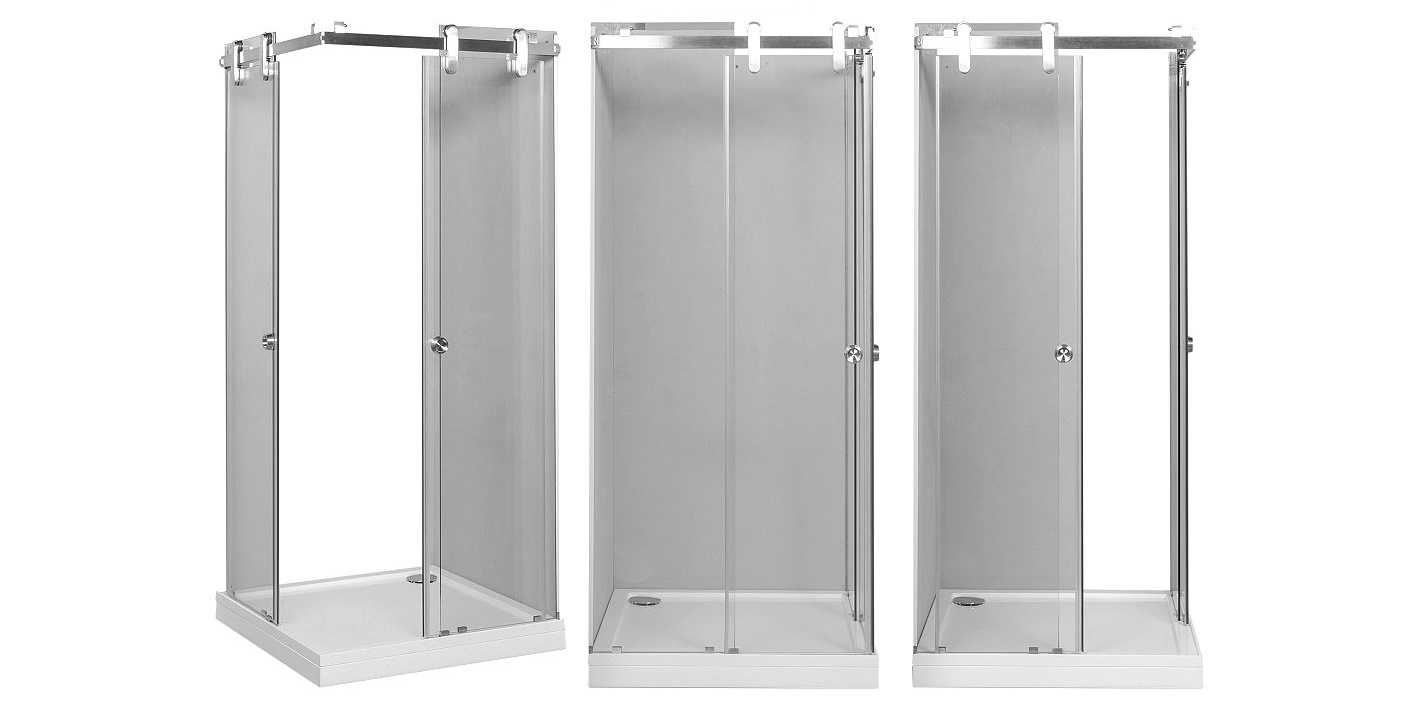 Душевой уголок Aquanet Gamma Cube 90x90-12, прозрачное стекло 166801 - Вид №1