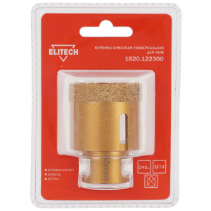 Алмазная коронка алмазная Elitech 1820.122300 9186968