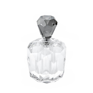 600901-CG ABHIKA ПАРФЮМЕРНАЯ БУТЫЛКА ЯСЕНЬ КРУГЛЫЙ CLEAR/GREY