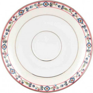 10551363 Lenox Чашка чайная с блюдцем 210мл "Жаклин Бувье, Скаламандре" Фарфор костяной