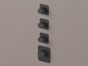 Встраиваемый термостатический смеситель для душа с 4 отверстиями