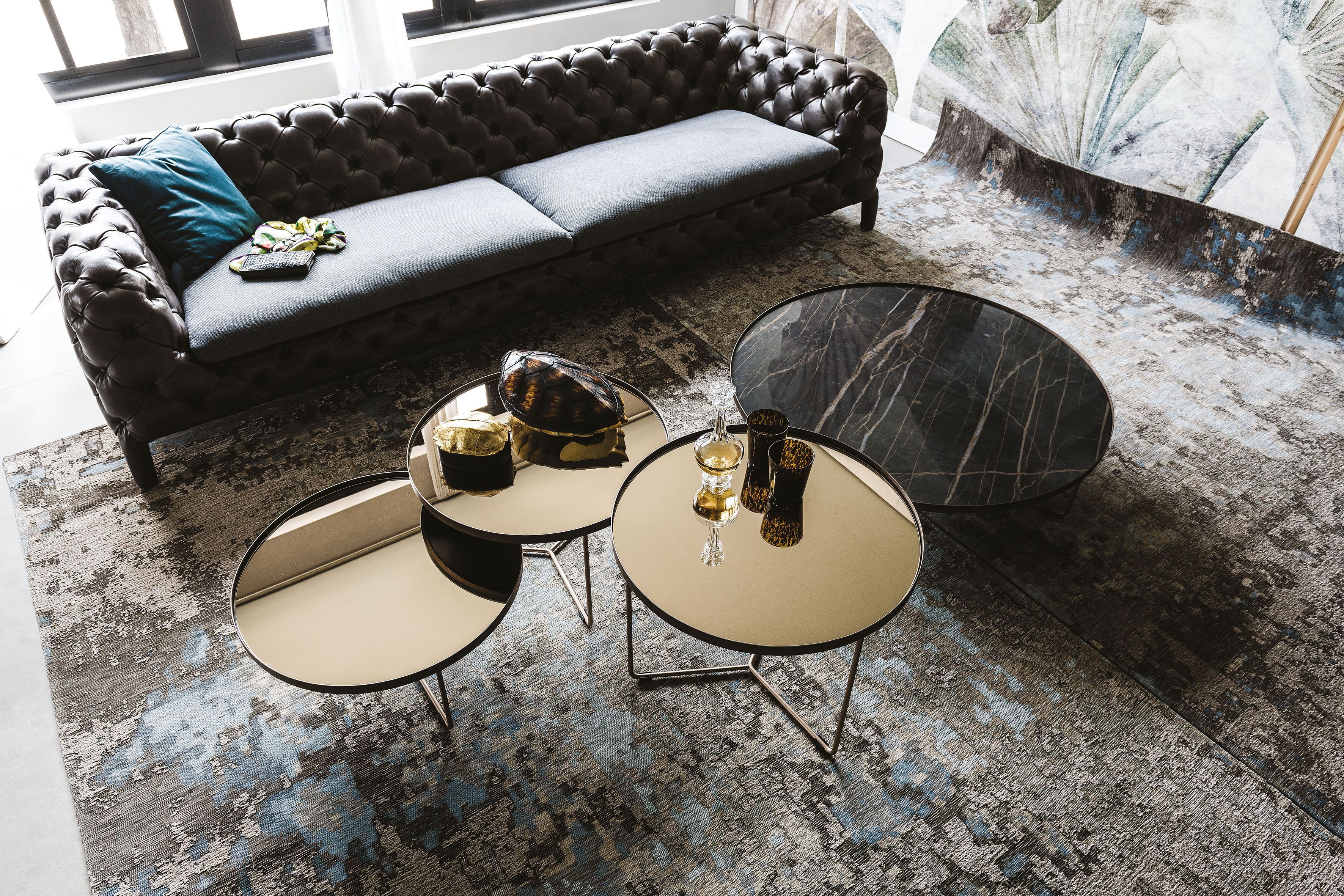 Окрашенный металлический круглый журнальный столик Cattelan italia BILLY ARCH-00094125 - Вид №4