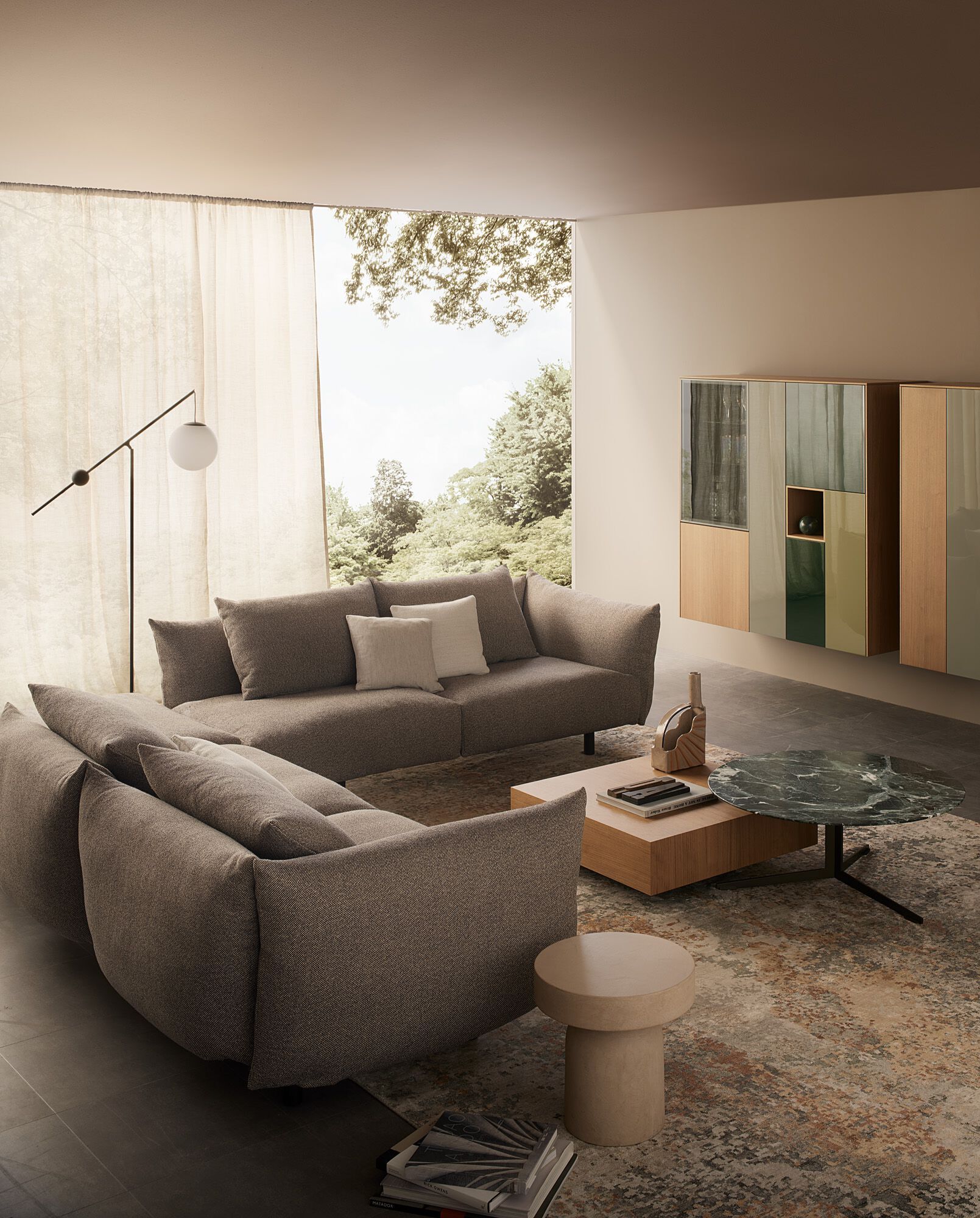 Диван из переработанной ткани Lema слоеный ARCH-00097187 - Вид №8