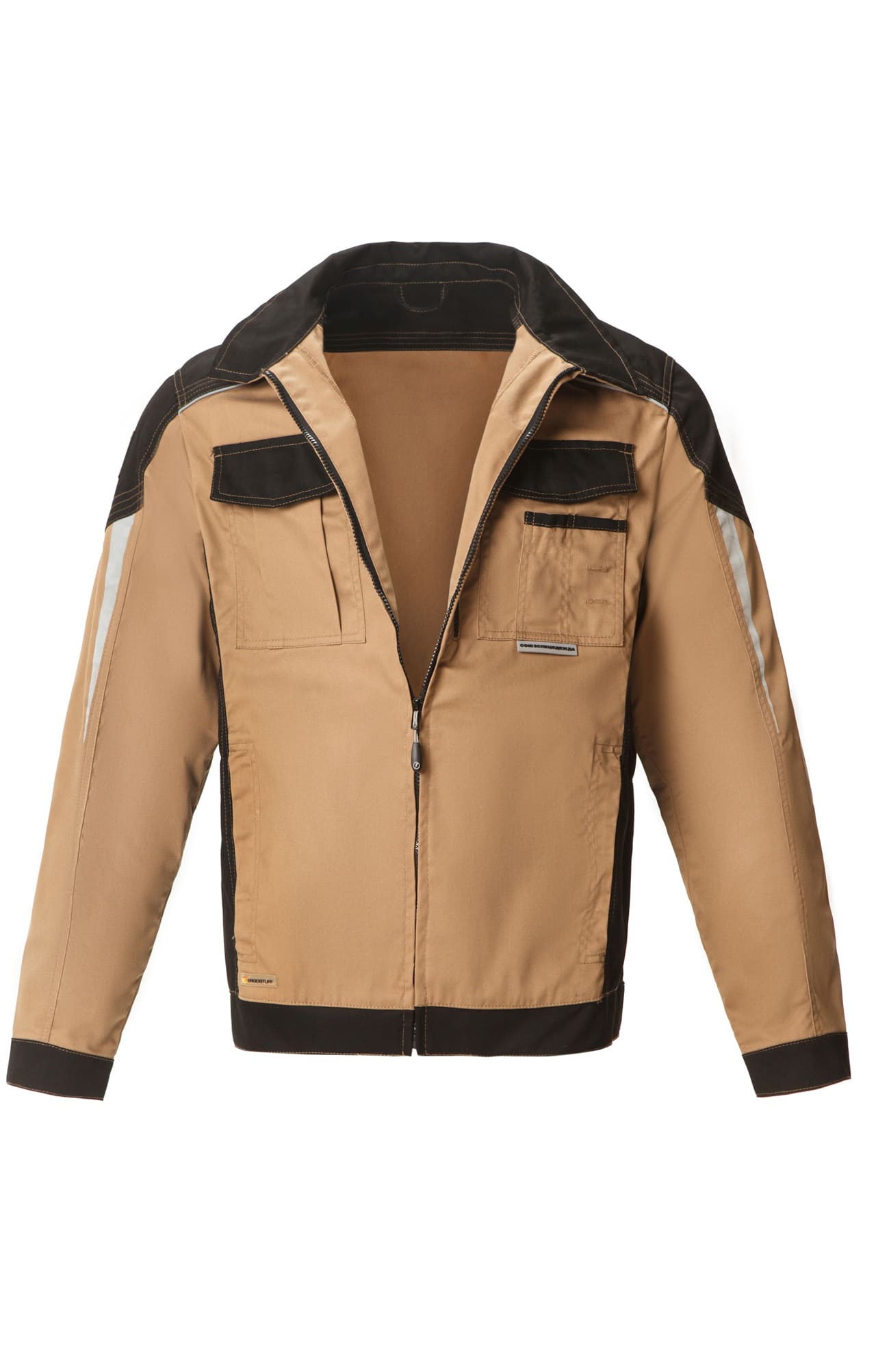 64634 Костюм  NEW 2 бежевый с черным STATUS  Летняя спецодежда  размер 56-58/182-188  - Вид №3