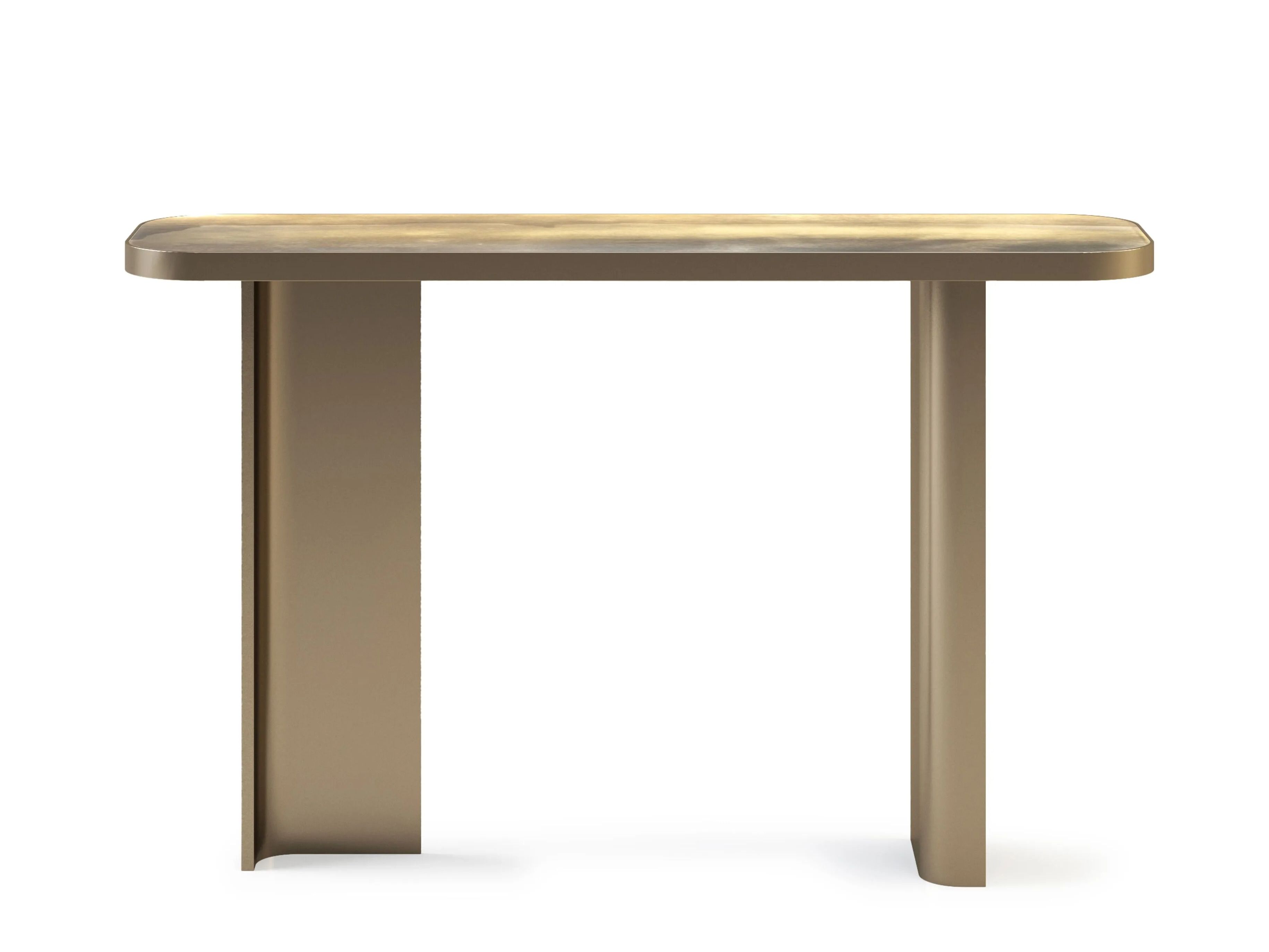 Прямоугольная консоль из дерева и стекла ARTE VENEZIANA итальянские пейзажи ARCH-00054977