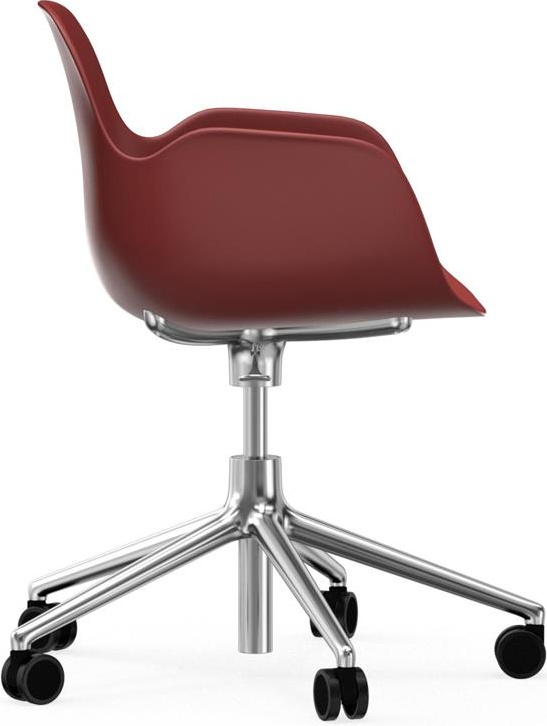606145 Кресло Swivel 5W Gaslift Alu Red Normann Copenhagen Form - Вид №2