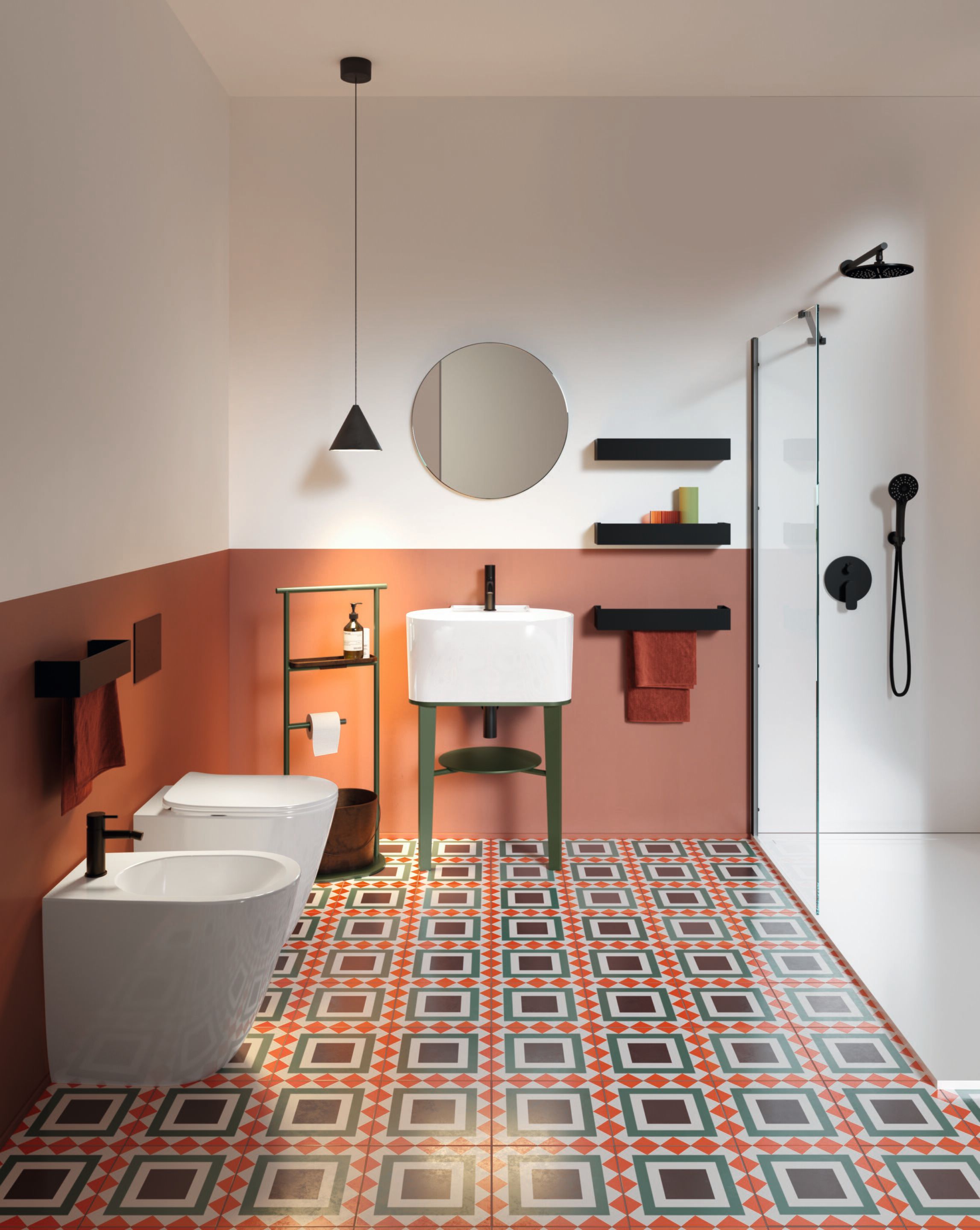 Керамическая столешница/подвесной овальный умывальник COLAVENE Tino&amp ARCH-00029716 - Вид №5