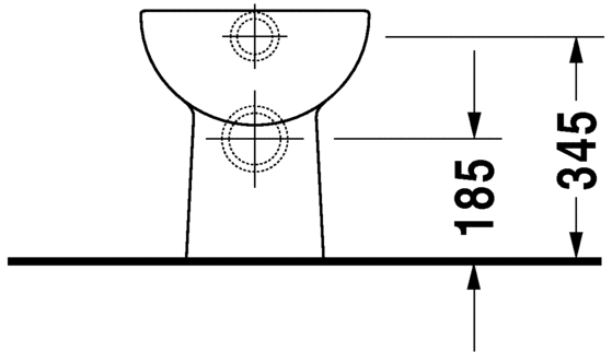 21080920002 Приставной унитаз напольный Белый Duravit D-Code Германия - Вид №3