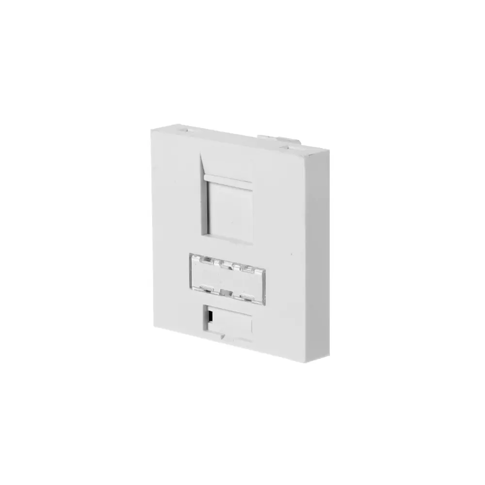 Накладка для розетки телефонной и компьютерной LK Studio LK45 RJ 45х22.5 мм, цвет белый 11667521 STLM-2137023 Santreyd - Вид №1