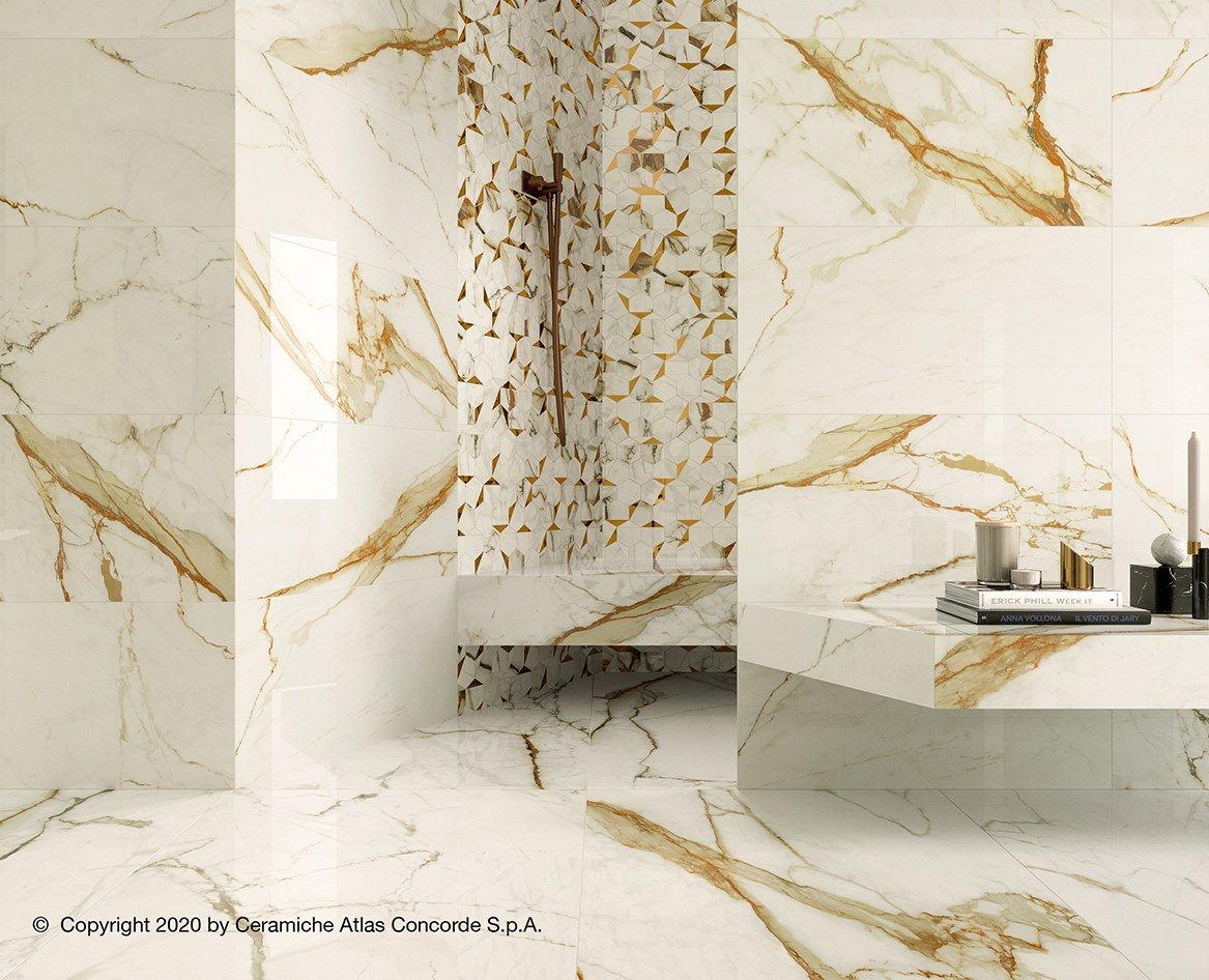 Белая паста керамическая мозаика Atlas Concorde Marvel Shine ARCH-00044876 - Вид №5