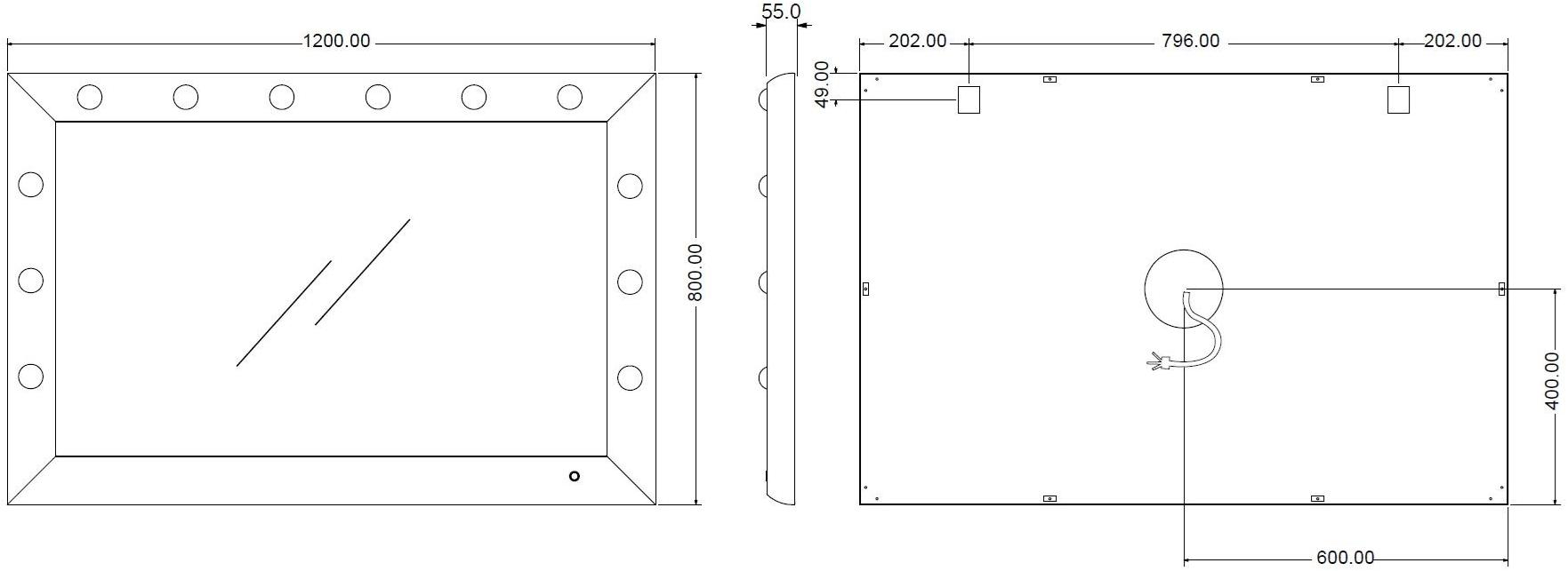 UNICA by Cantoni Прямоугольное зеркало из алюминия в раме со встроенной подсветкой Sp sun-id-1378608 - Вид №4