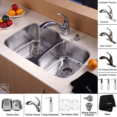 KBU24-KPF2210ORB-KSD30ORB Накладная раковина на столешницу  прямоугольная Krausru  - Вид №16