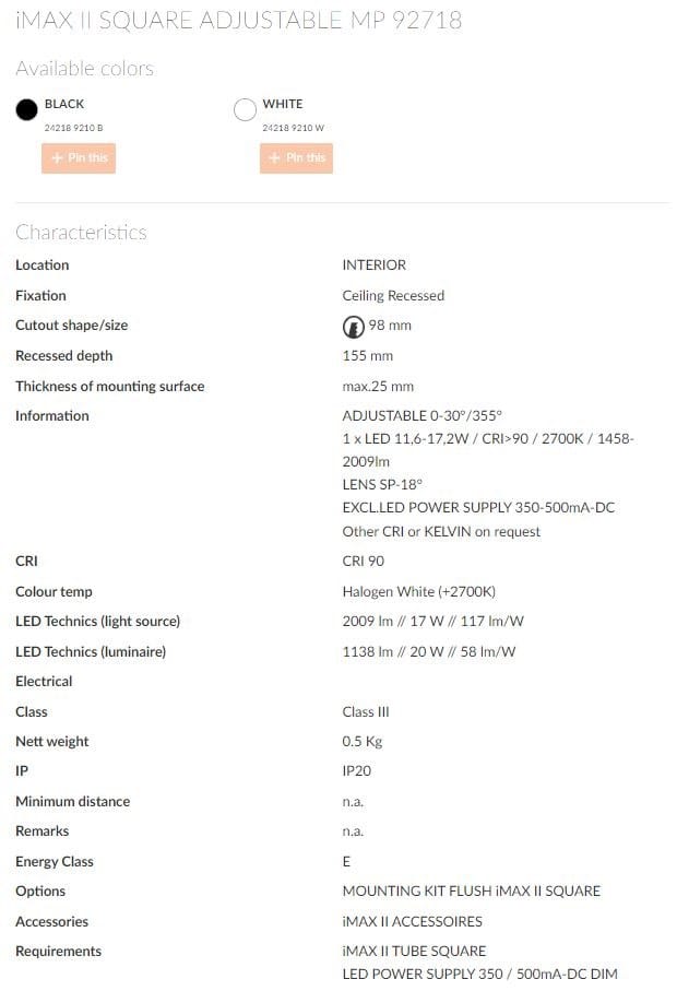 Квадратный светодиодный светильник Deltalight iMAX ARCH-00040447 - Вид №16