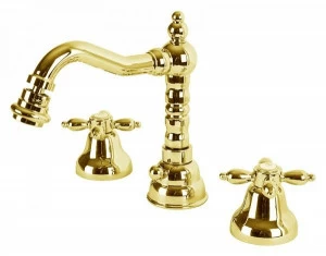 Смеситель на биде на три отверстия с донным клапаном CEZARES NOSTALGIA-BBS2-03/24