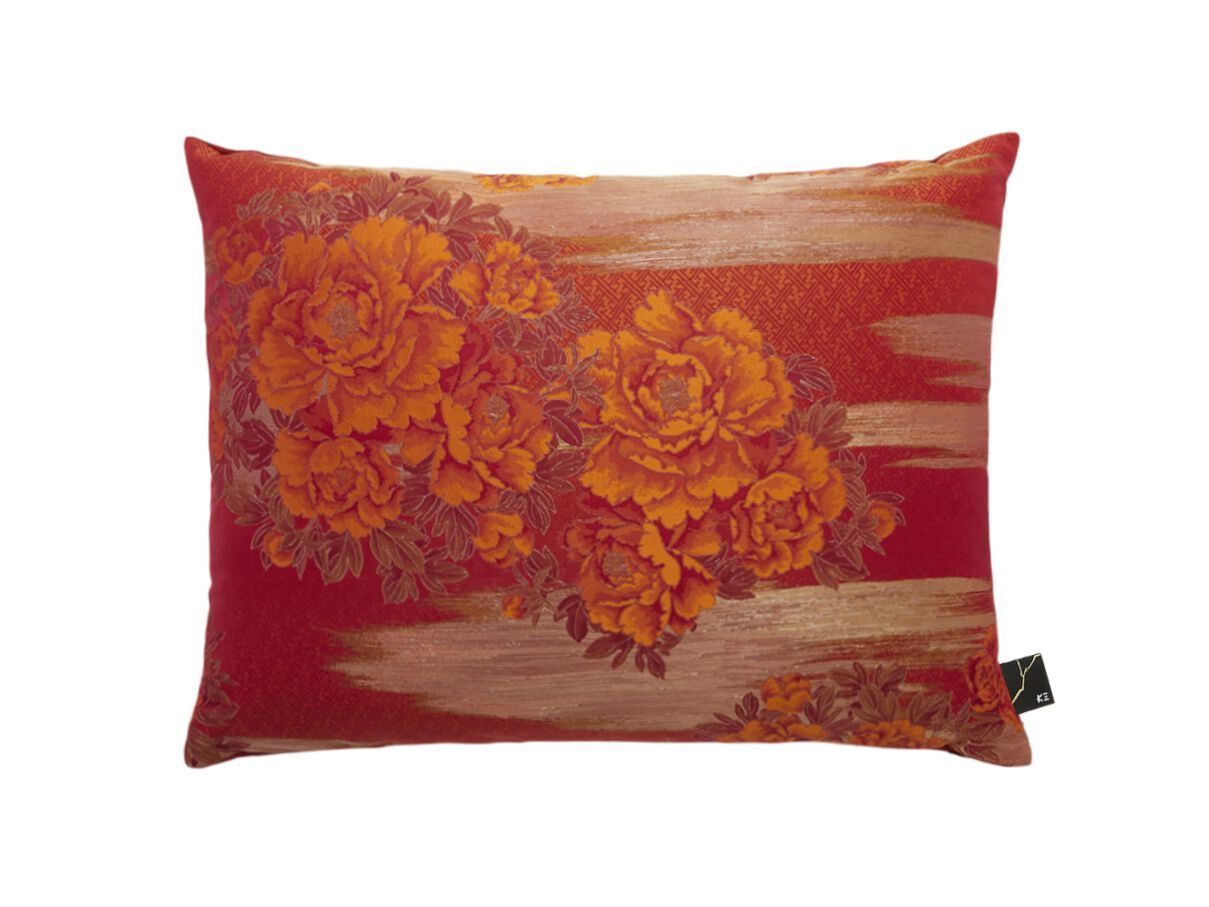 Прямоугольная подушка из ткани с цветочным рисунком K-3 Maiko ARCH-00069596