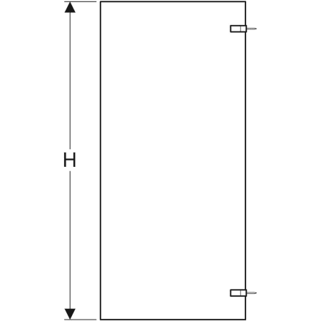 500.879.00.5 Душевая боковая перегородка IDO Design Geberit  - Вид №3