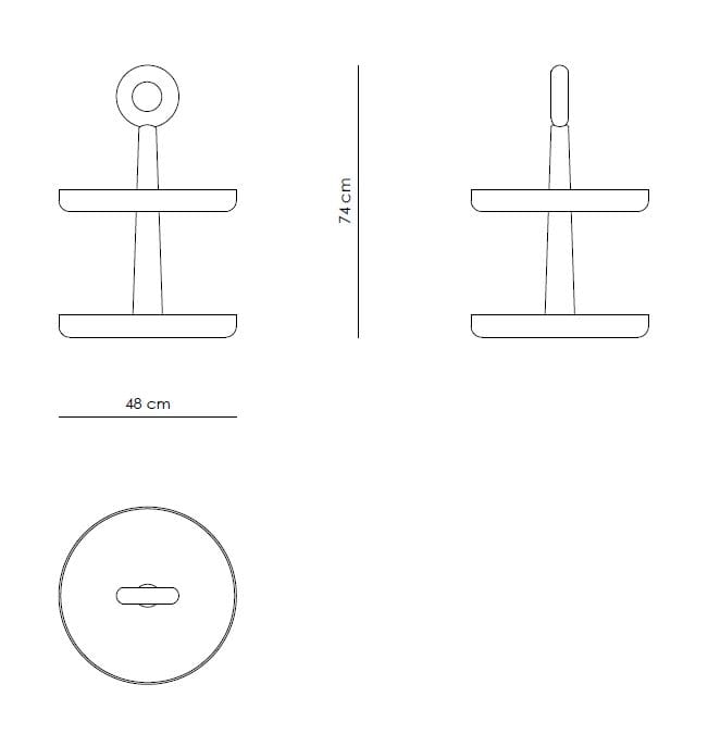 Деревянный журнальный столик с подносом Enne PICO ARCH-00149327 - Вид №4