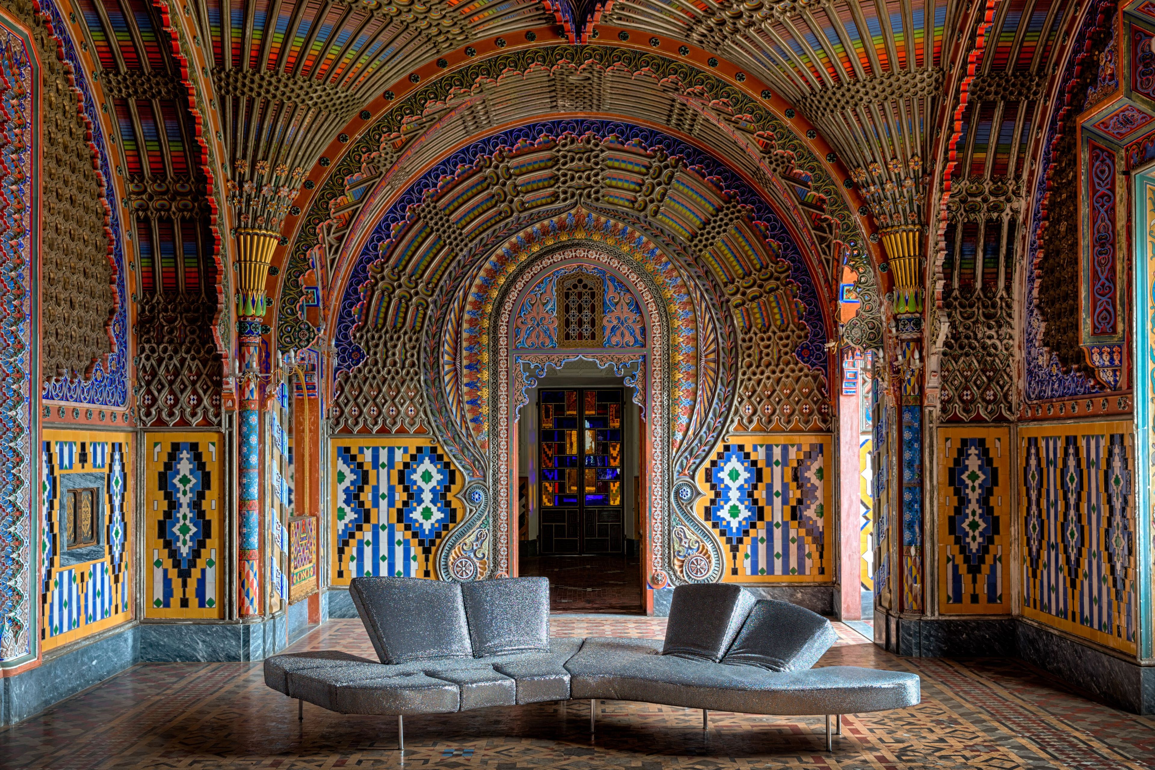 Диван с кристаллами Swarovski Edra для интерьера ARCH-00069536 - Вид №2