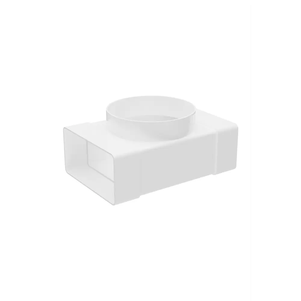 Тройник для плоских воздуховодов Fonet 55x110 мм D100 ммпластик STLM-2138440 - Вид №1