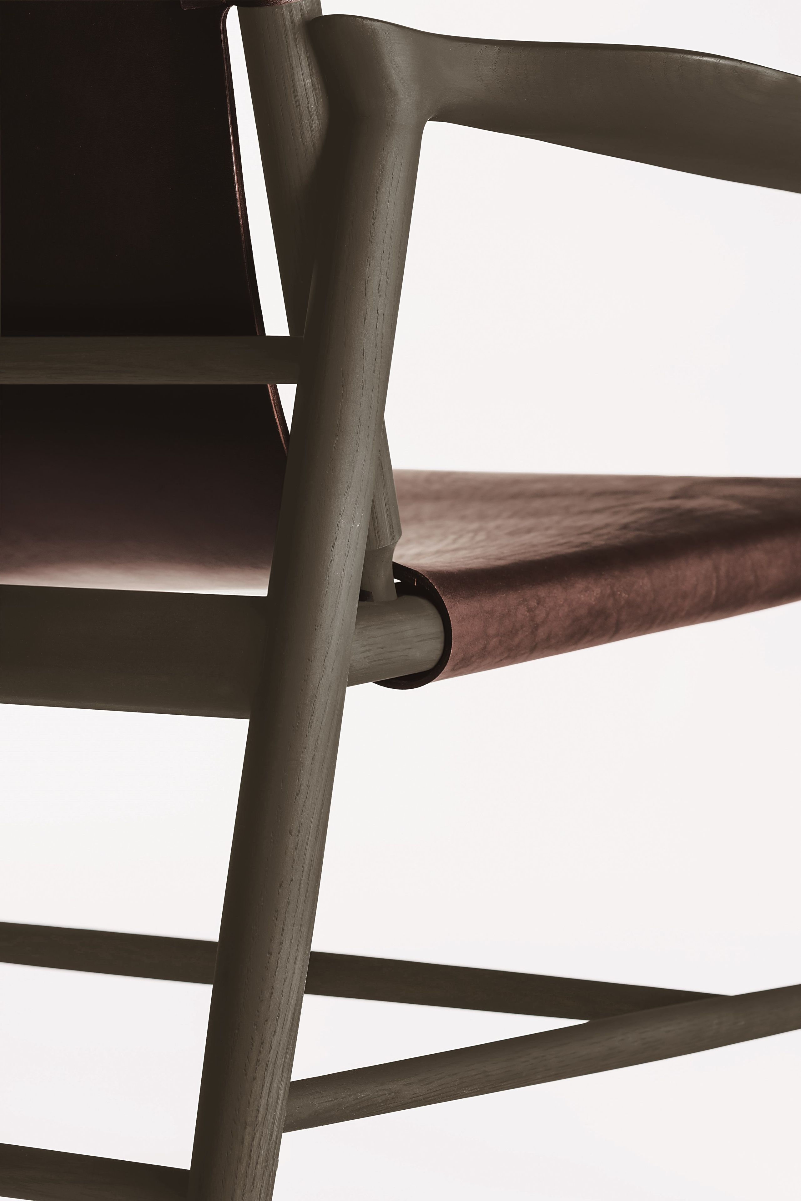 Дубовое и кожаное кресло с подлокотниками DE PADOVA Sunset ARCH-00023992 - Вид №6