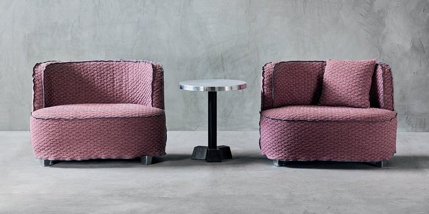 Gervasoni Кресло из ткани со съемным чехлом с подлокотниками More sun-id-1348157 - Вид №3