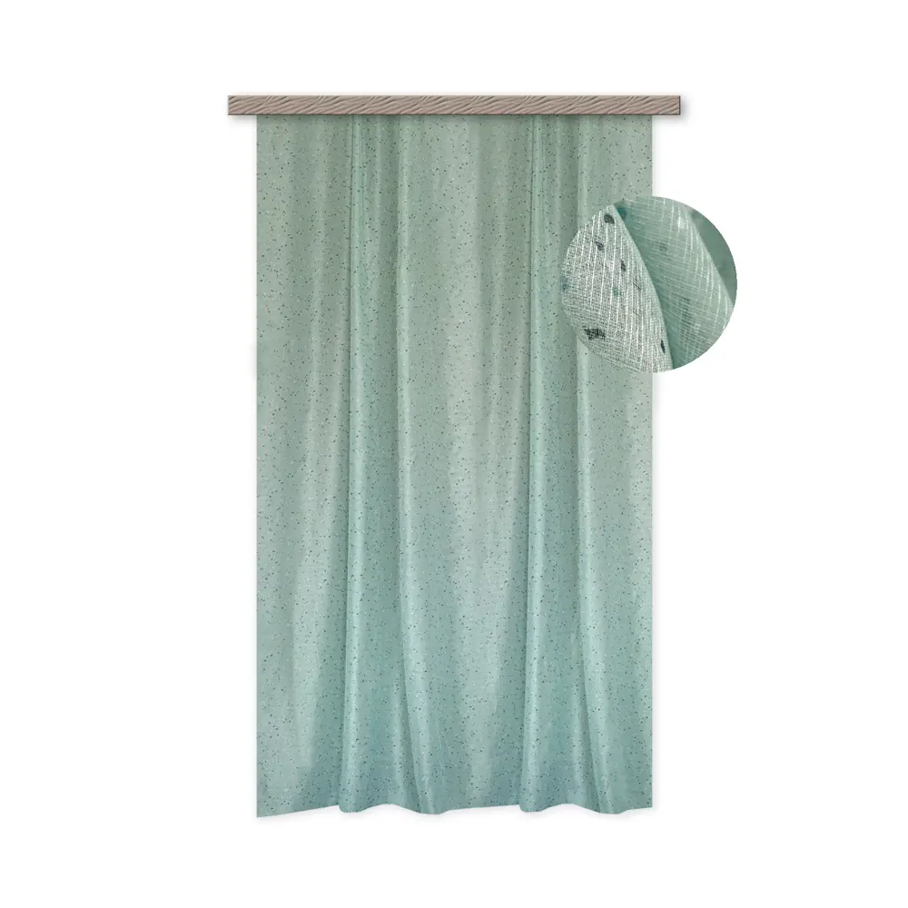 Тюль на ленте Камни 250x260 см цвет голубой WITERRA STLM-2186930 - Вид №6