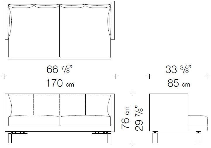 Garbarino Диван Met Met 170l  - Вид №4